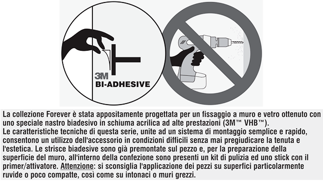 accessori bagno adesivi forever colombo